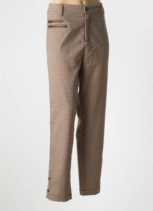 Pantalon chino marron CAPTAIN TORTUE pour femme