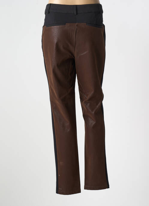 Pantalon chino marron TREND BY CAPTAIN TORTUE pour femme