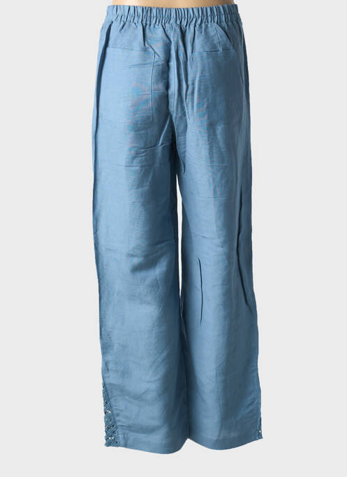 Pantalon droit bleu CAPTAIN TORTUE pour femme