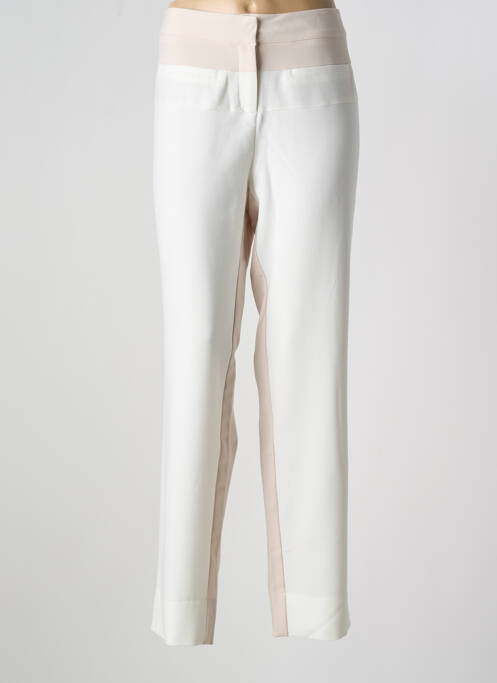 Pantalon slim beige MISS CAPTAIN pour femme