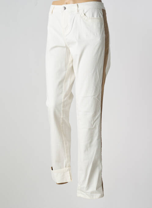 Pantalon slim beige TREND MISS CAPTAIN TREND pour femme