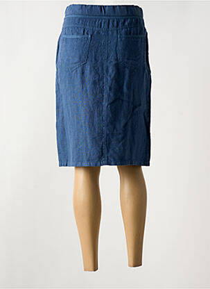 Jupe mi-longue coupe droite bleu MERI & ESCA femme