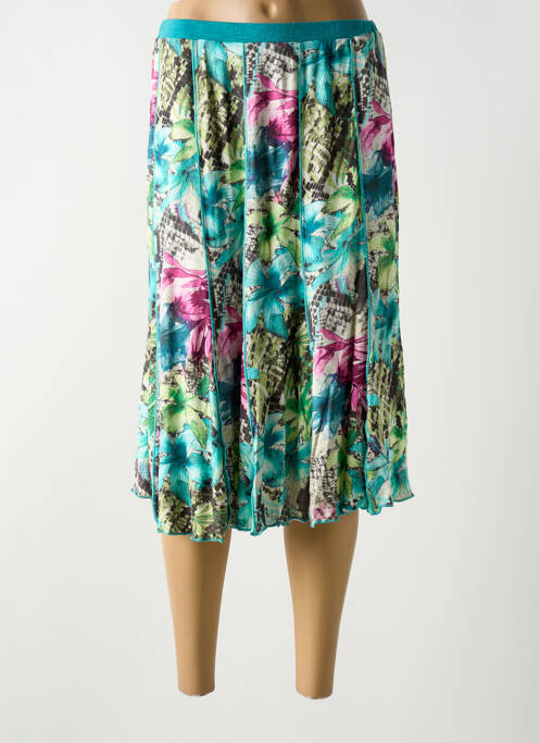 Jupe mi-longue bleu FRANCE RIVOIRE pour femme