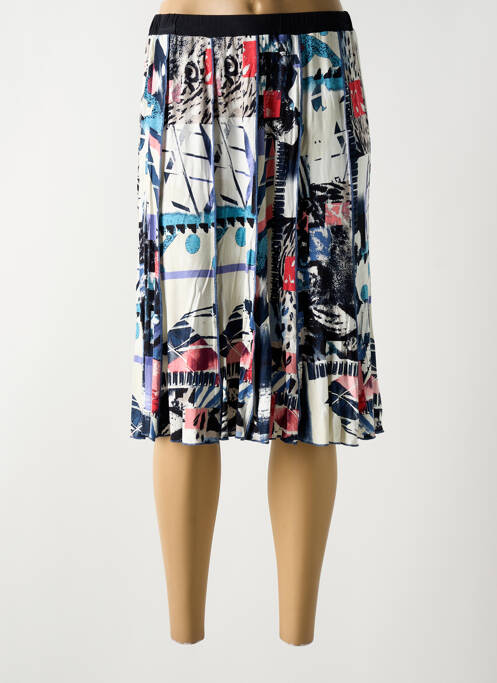 Jupe mi-longue bleu GUY DUBOUIS pour femme