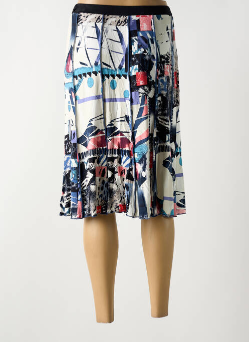 Jupe mi-longue bleu GUY DUBOUIS pour femme