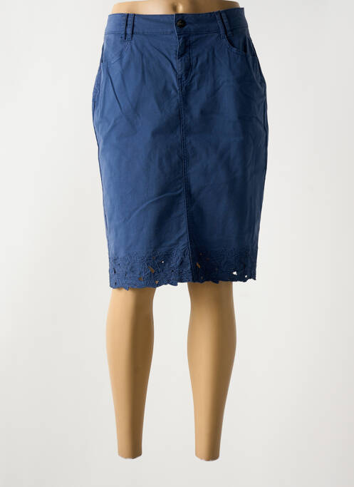 Jupe mi-longue bleu MERI & ESCA pour femme