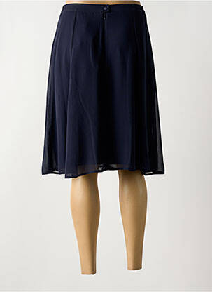 Jupe mi-longue coupe évasée bleu FRANCE RIVOIRE femme