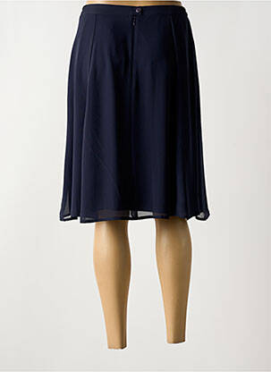 Jupe mi-longue taille normale bleu GUY DUBOUIS femme
