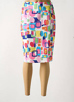 Jupe mi-longue stretch rose MERI & ESCA femme