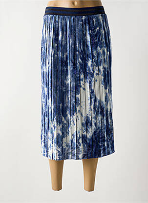 Jupe mi-longue taille normale bleu MERI & ESCA femme