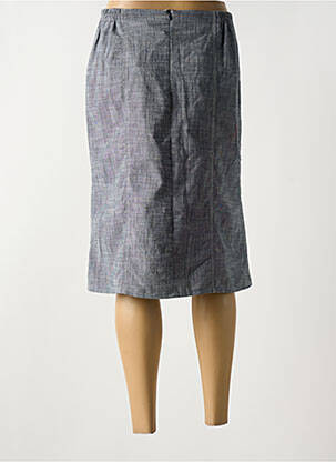 Jupe mi-longue coupe droite gris GUY DUBOUIS femme