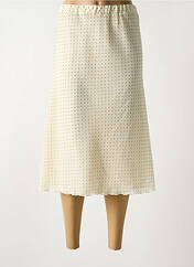 Jupe mi-longue beige GUY DUBOUIS pour femme seconde vue
