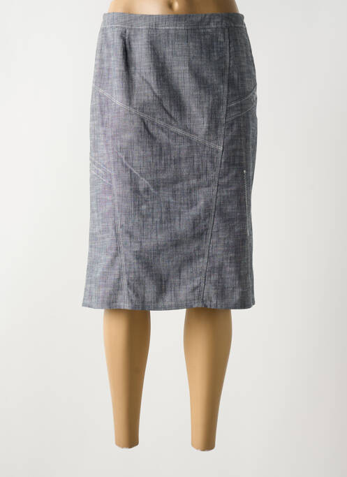 Jupe mi-longue gris GUY DUBOUIS femme