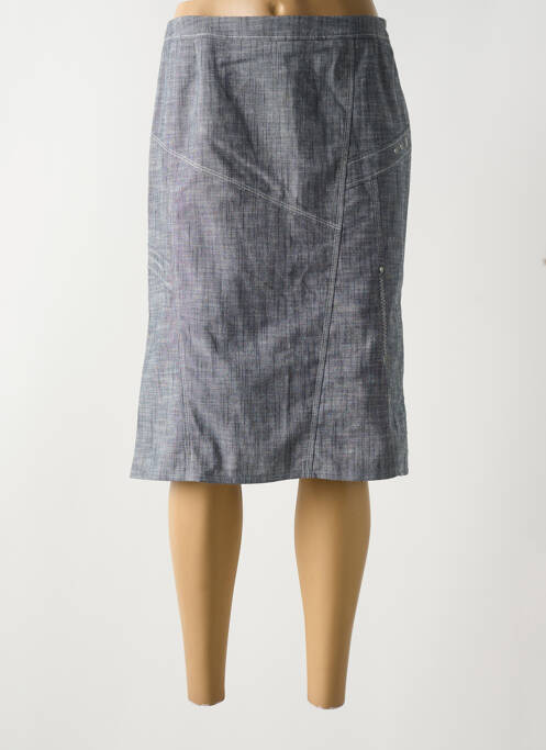 Jupe mi-longue gris GUY DUBOUIS pour femme