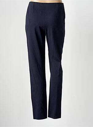 Pantalon droit taille élastique bleu GUY DUBOUIS femme
