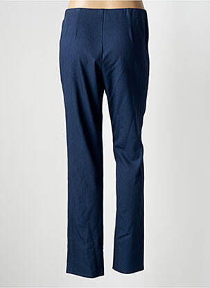 Pantalon droit taille élastique bleu GUY DUBOUIS femme