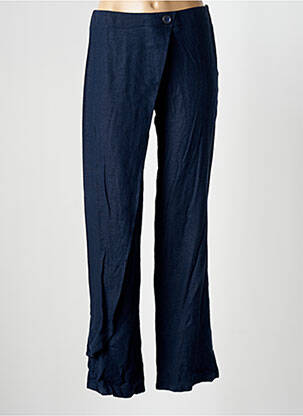 Pantalon droit taille élastique bleu MERI & ESCA femme