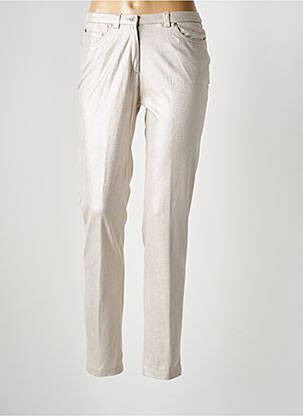 Pantalon slim taille élastique argent MERI & ESCA femme