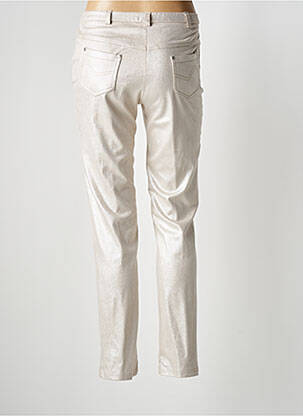 Pantalon slim taille élastique argent MERI & ESCA femme