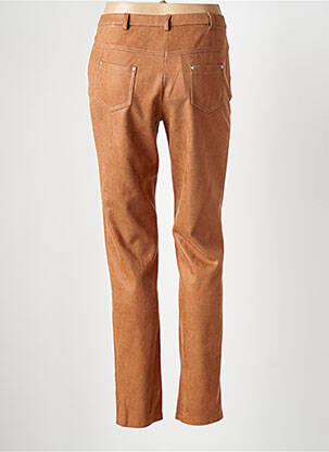 Pantalon droit stretch taille basse marron MERI & ESCA femme