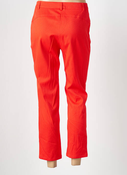 Pantalon 7/8 fermeture zippée sous rabat boutonné orange GREGORY PAT femme