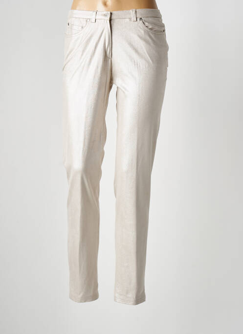 Pantalon slim taille élastique argent MERI & ESCA femme