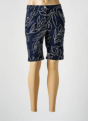 Bermuda taille élastique taille normale bleu GREGORY PAT femme