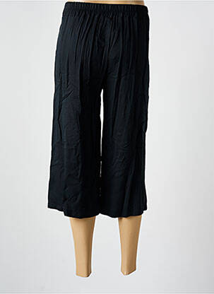 Pantacourt taille élastique taille normale noir COULEURS DU TEMPS femme
