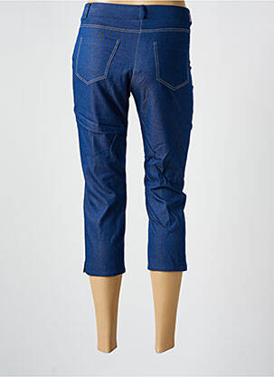 Pantacourt stretch taille normale bleu GUY DUBOUIS femme