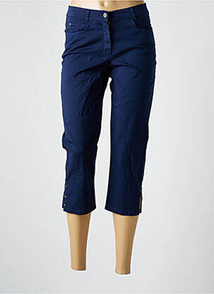 Pantacourt stretch taille normale bleu MERI & ESCA femme