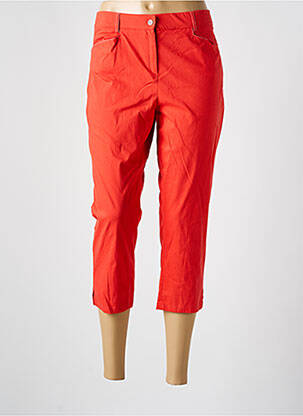 Pantacourt stretch taille normale orange GUY DUBOUIS femme