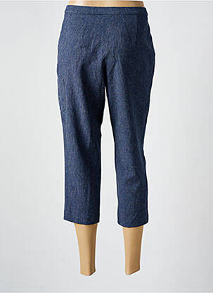 Pantacourt taille élastique taille normale bleu GUY DUBOUIS femme