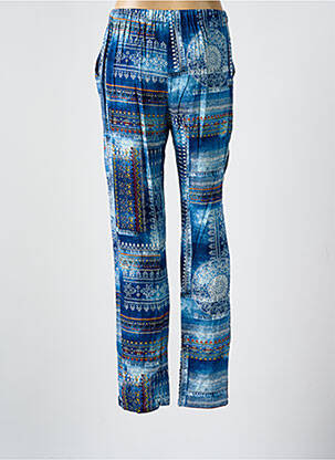 Pantalon slim taille élastique taille normale bleu GUY DUBOUIS femme