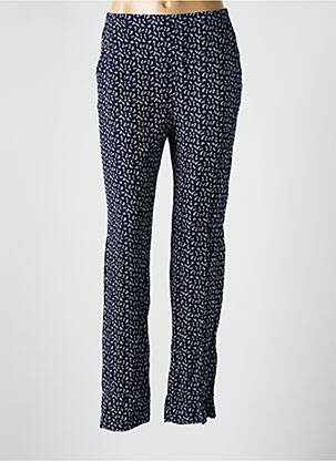 Pantalon slim taille élastique taille normale bleu GUY DUBOUIS femme