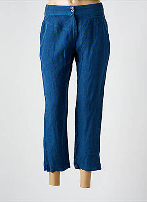 Pantalon 7/8 taille élastique taille normale bleu MERI & ESCA femme