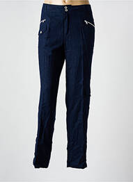 Pantalon slim taille normale taille normale bleu GUY DUBOUIS femme