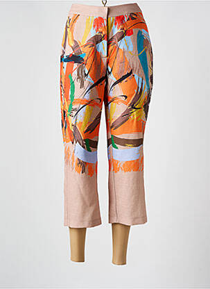 Pantacourt taille haute taille haute orange MERI & ESCA femme