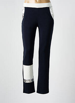 Pantalon slim taille élastique taille normale bleu MERI & ESCA femme