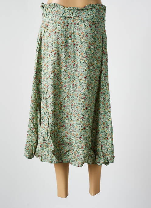 Jupe longue vert COULEURS DU TEMPS pour femme