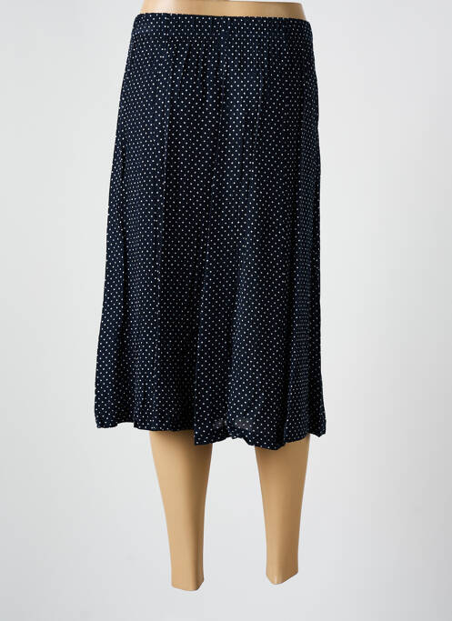 Jupe mi-longue bleu GUY DUBOUIS pour femme