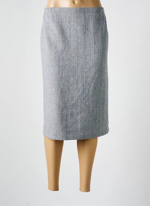 Jupe mi-longue gris GUY DUBOUIS pour femme