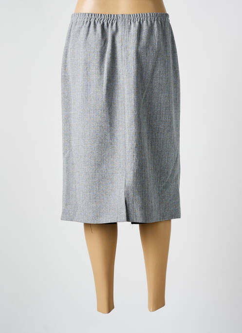Jupe mi-longue gris GUY DUBOUIS pour femme