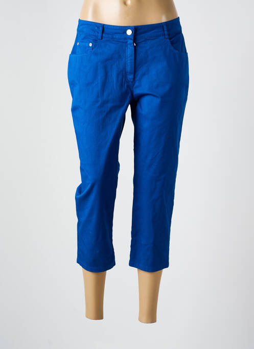 Pantacourt bleu GUY DUBOUIS pour femme