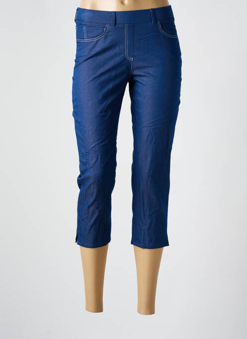 Pantacourt bleu GUY DUBOUIS pour femme