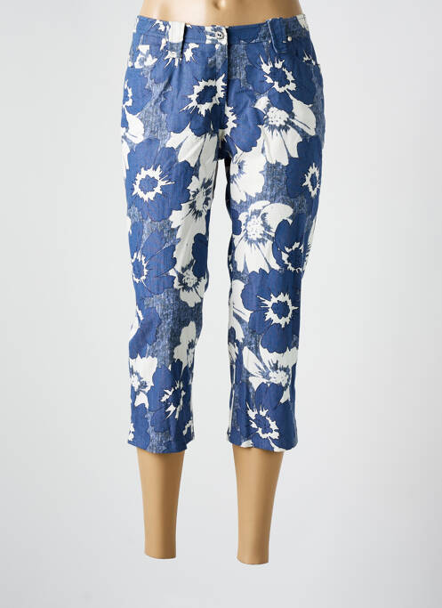 Pantacourt bleu GUY DUBOUIS pour femme