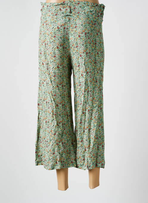 Pantalon 7/8 vert COULEURS DU TEMPS pour femme