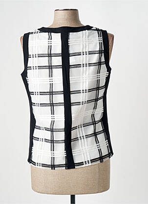 Top coupe cintrée sans manche blanc MERI & ESCA femme