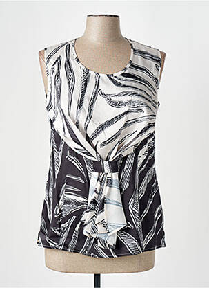 Top coupe cintrée sans manche noir MERI & ESCA femme