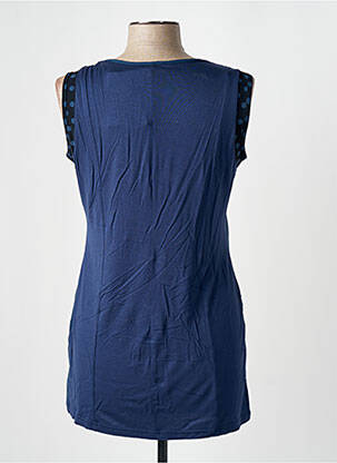 Tunique sans manche col rond bleu MERI & ESCA femme