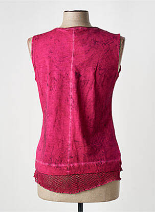 Top stretch sans manche rose MERI & ESCA femme
